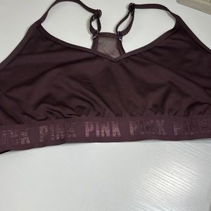 Pink active sports bra size XL
